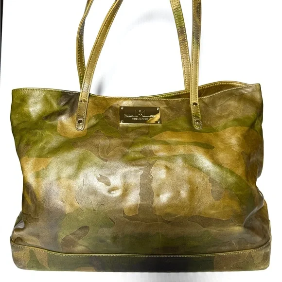 Rebecca Minkoff Camouflage Leather Tote Bag - Picture 1 of 10